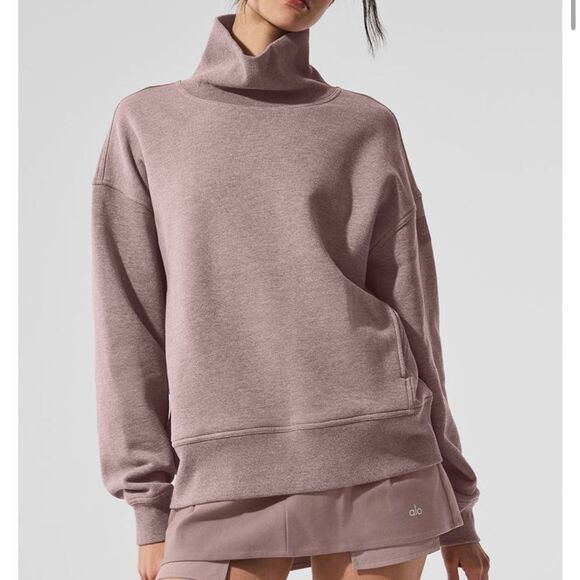 Alo Yoga Cozy Mauve Sweatshirt - Picture 1 of 6